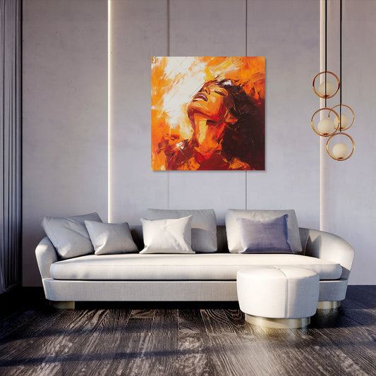 Radiant Maternal Embrace Canvas