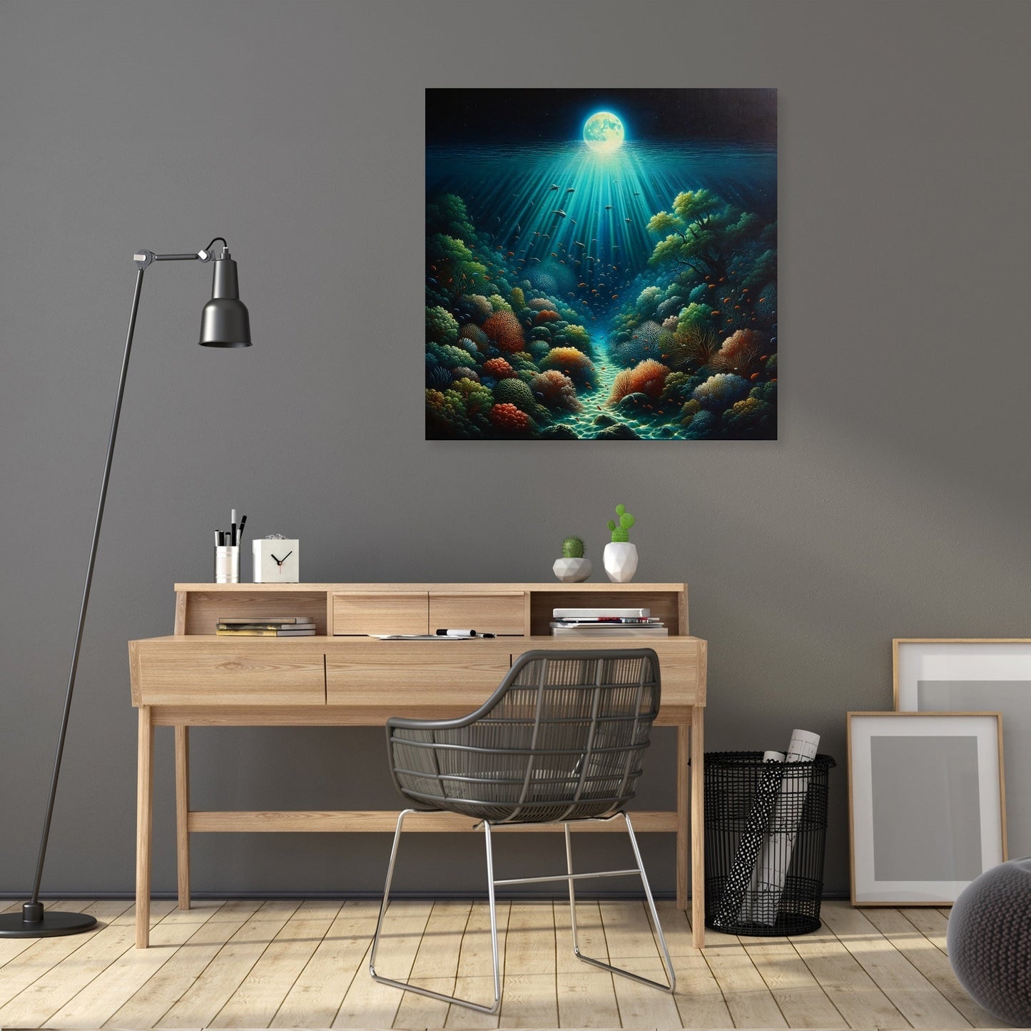 Moonlit Reef Canvas