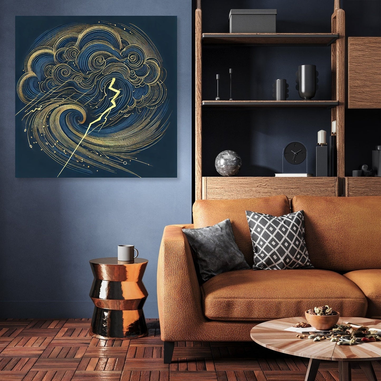 Golden Storm Canvas