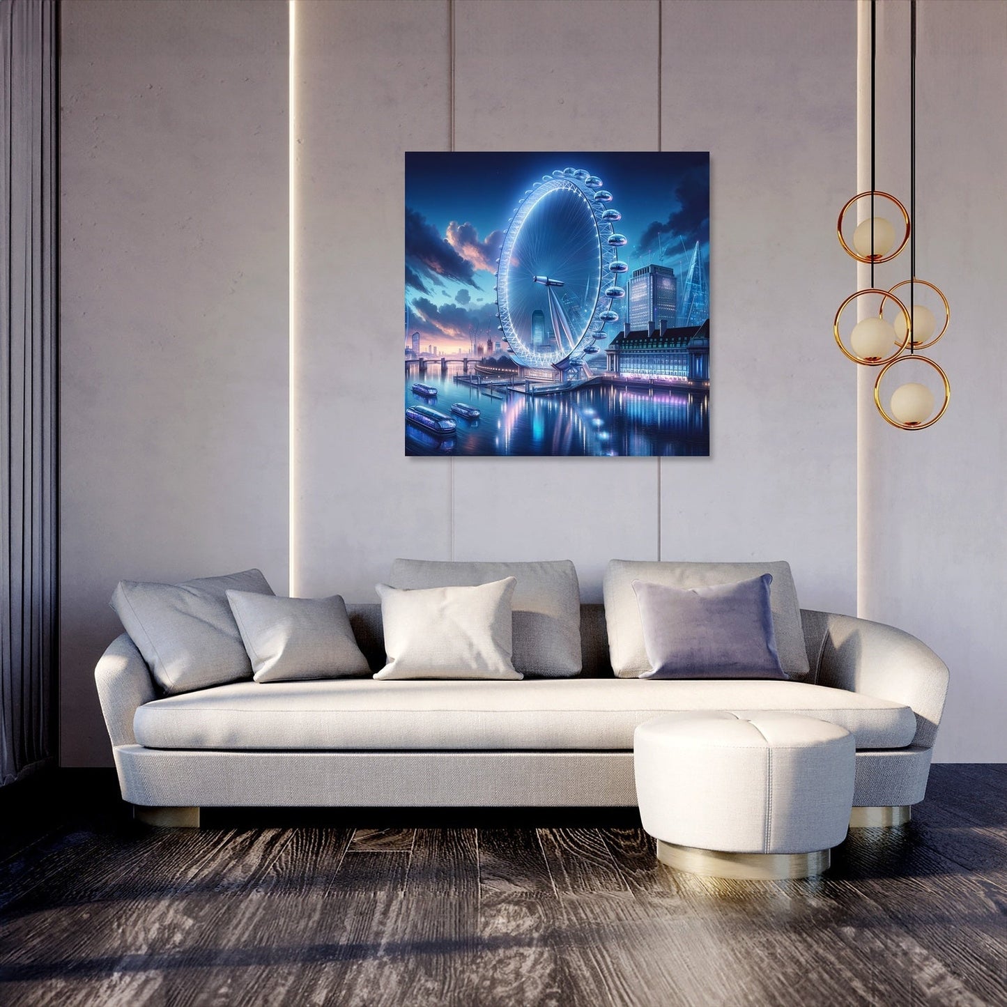 Futuristic London Eye Canvas