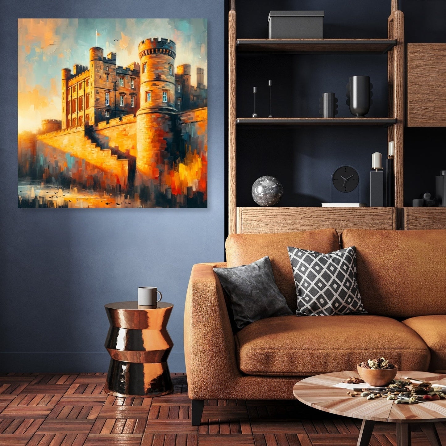 Newcastle Castle Keep Sunset Canvas