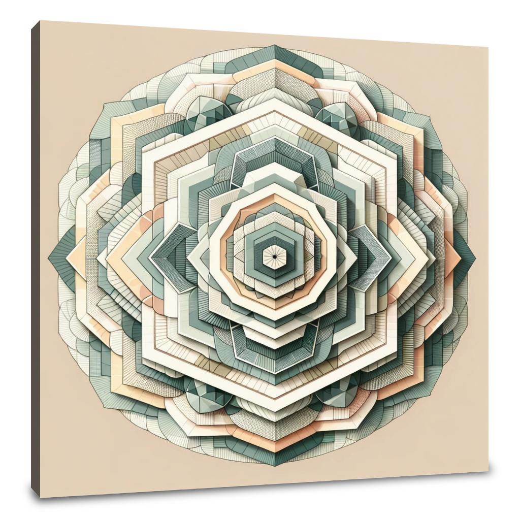 Spiral Serenity Canvas