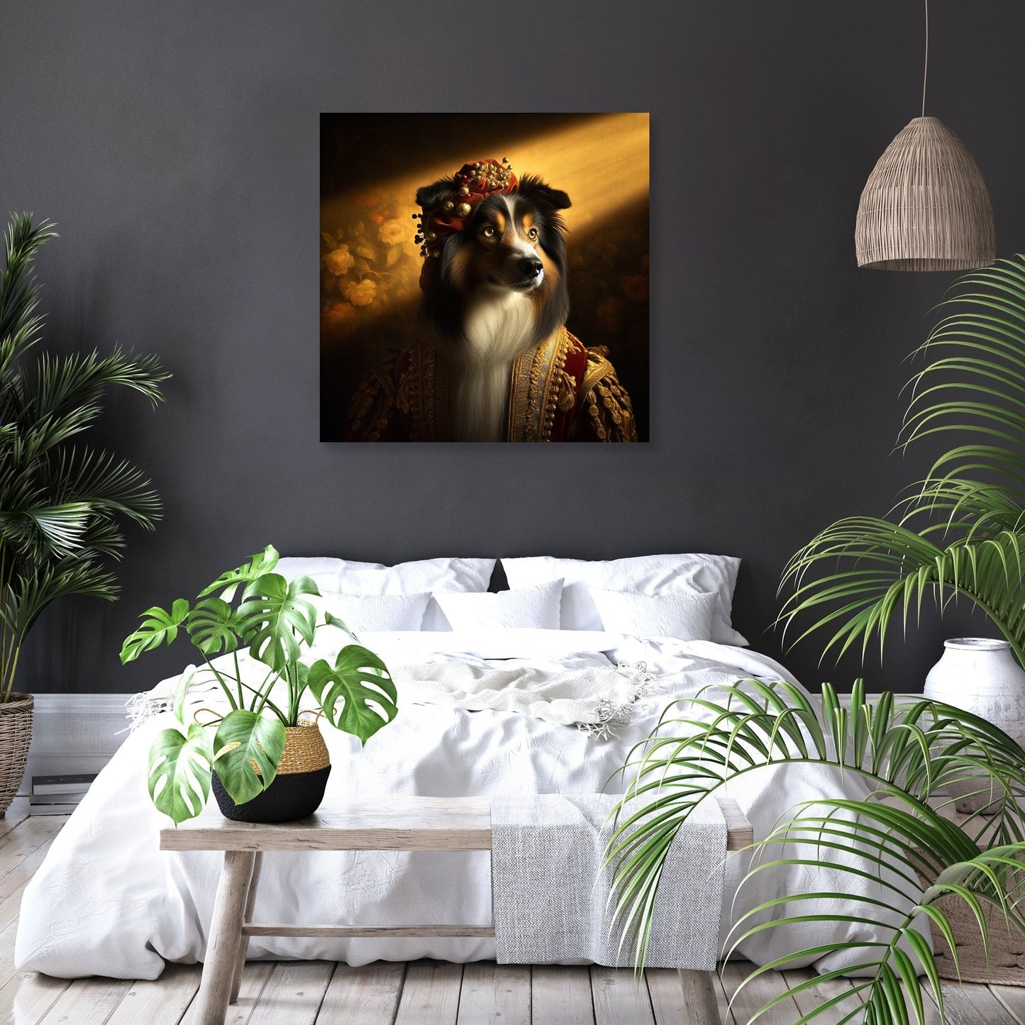Regal Collie Golden Hour Canvas