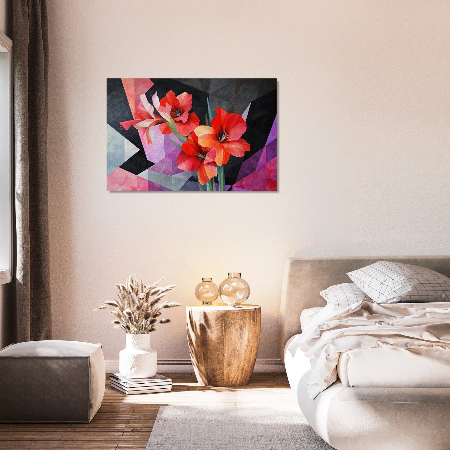 Gladiolus Geometry Canvas