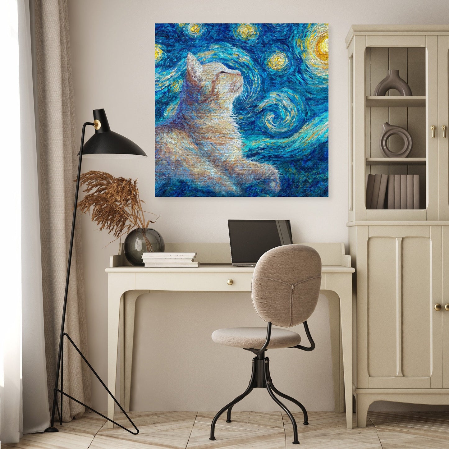 Starry Cat Canvas