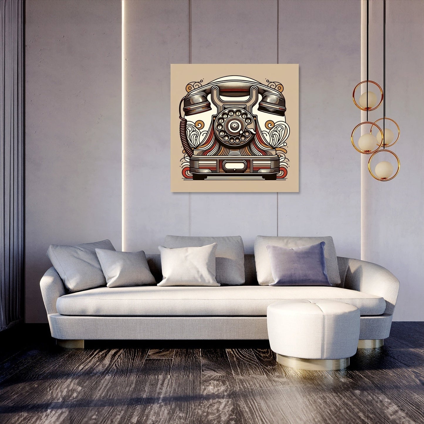 Nostalgic Phone Canvas