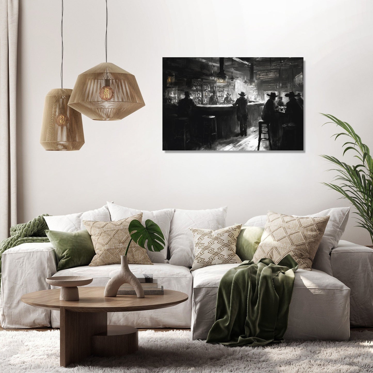 Western Saloon Canvas