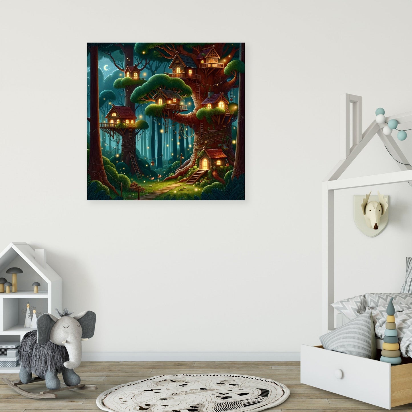 Twilight Treetop Canvas