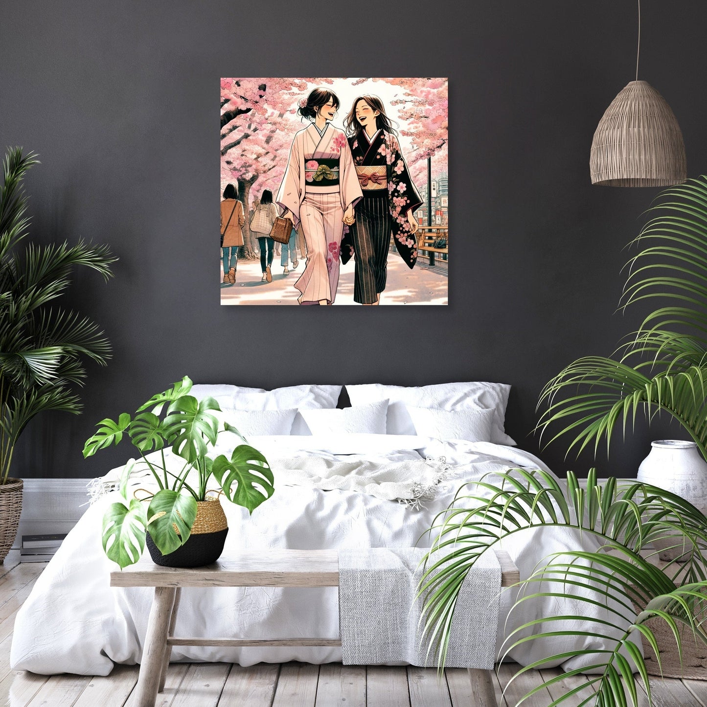 Sakura Friendship Stroll Canvas