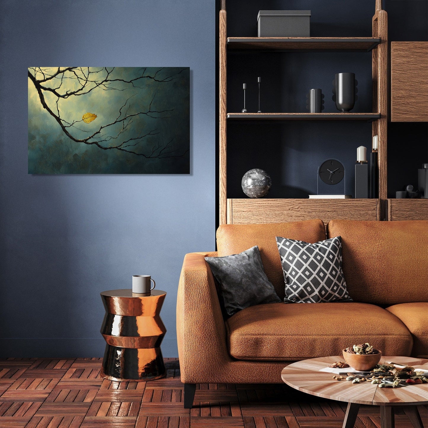 Solitary Leaf Canvas