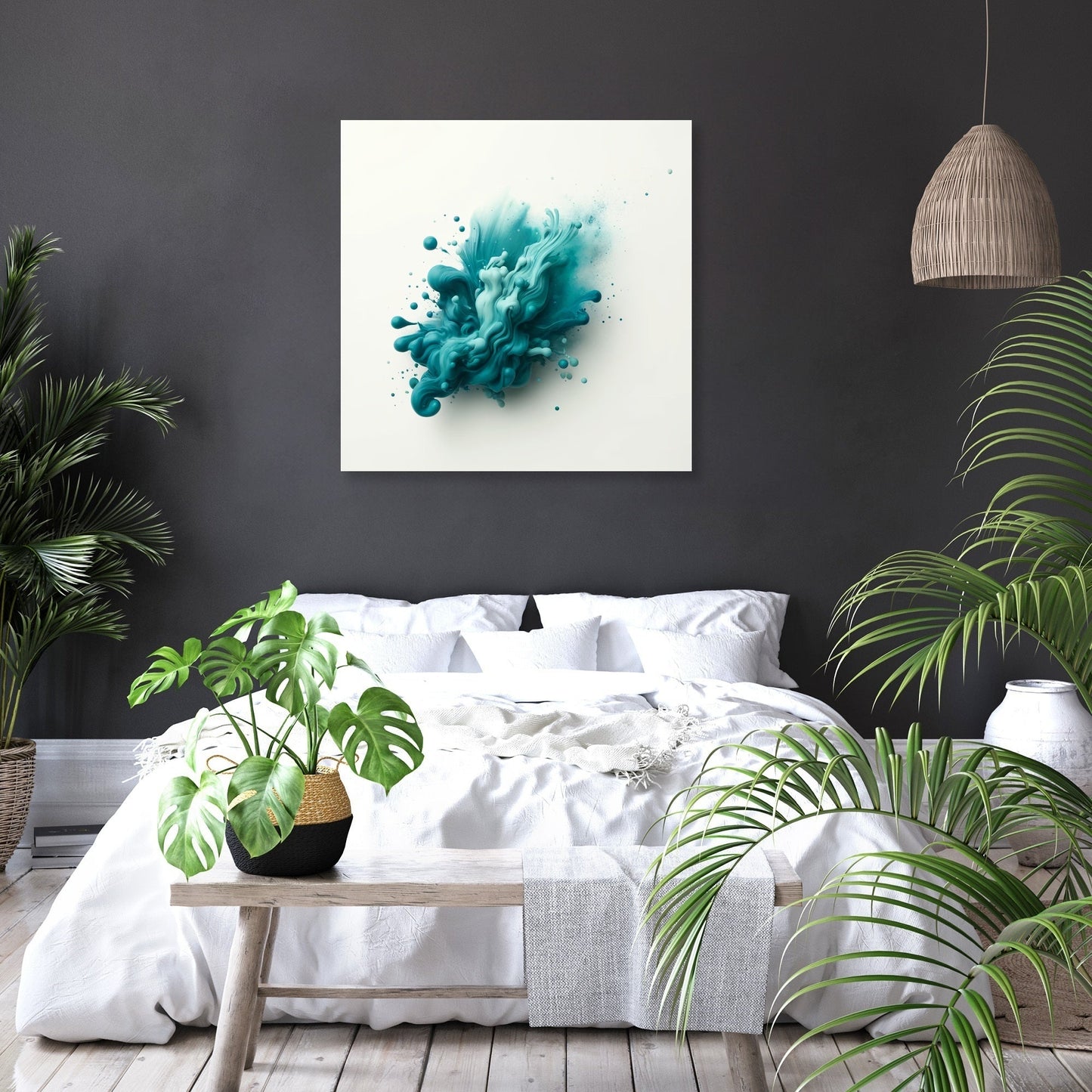 Teal Serenity Canvas