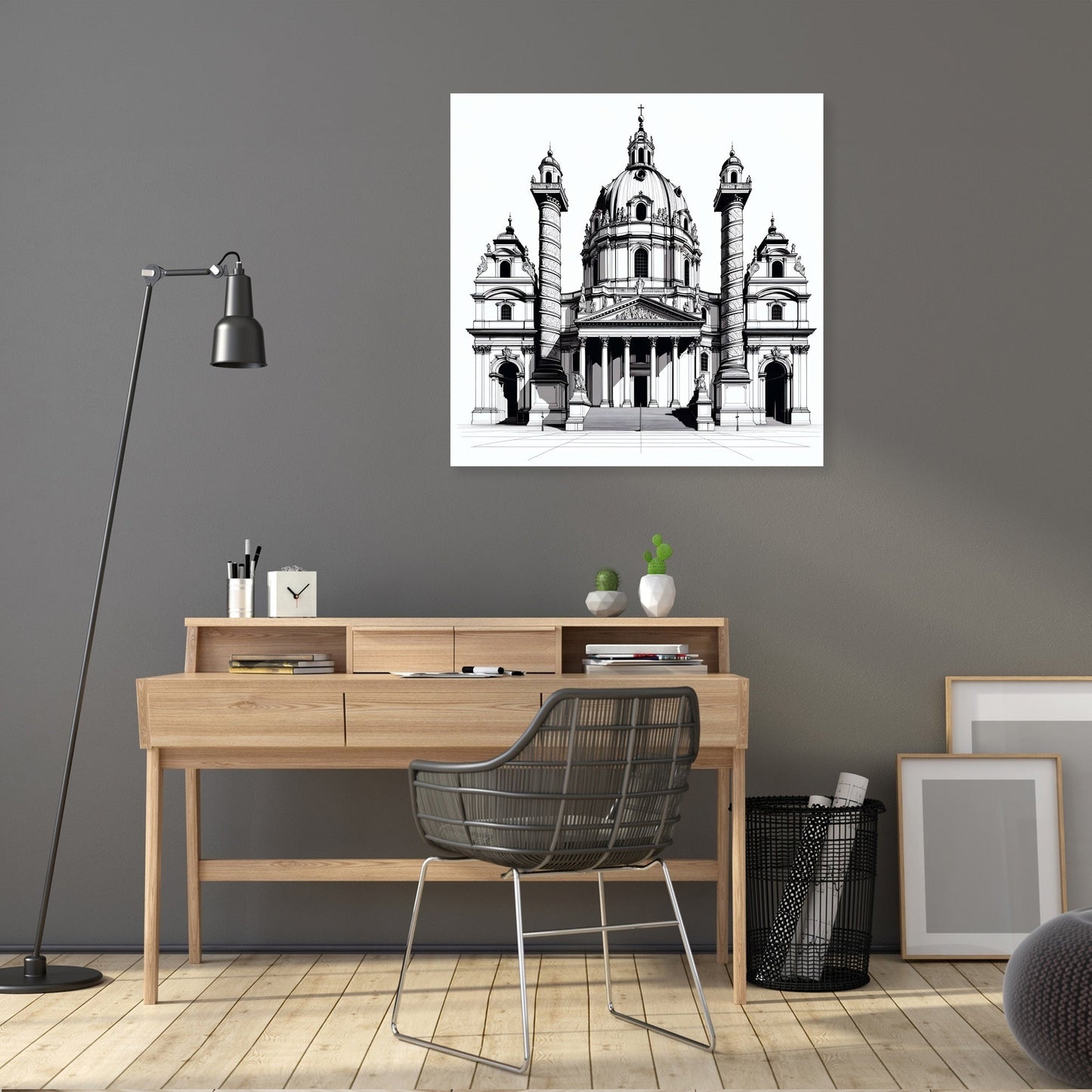 Vienna Karlskirche Essence Canvas