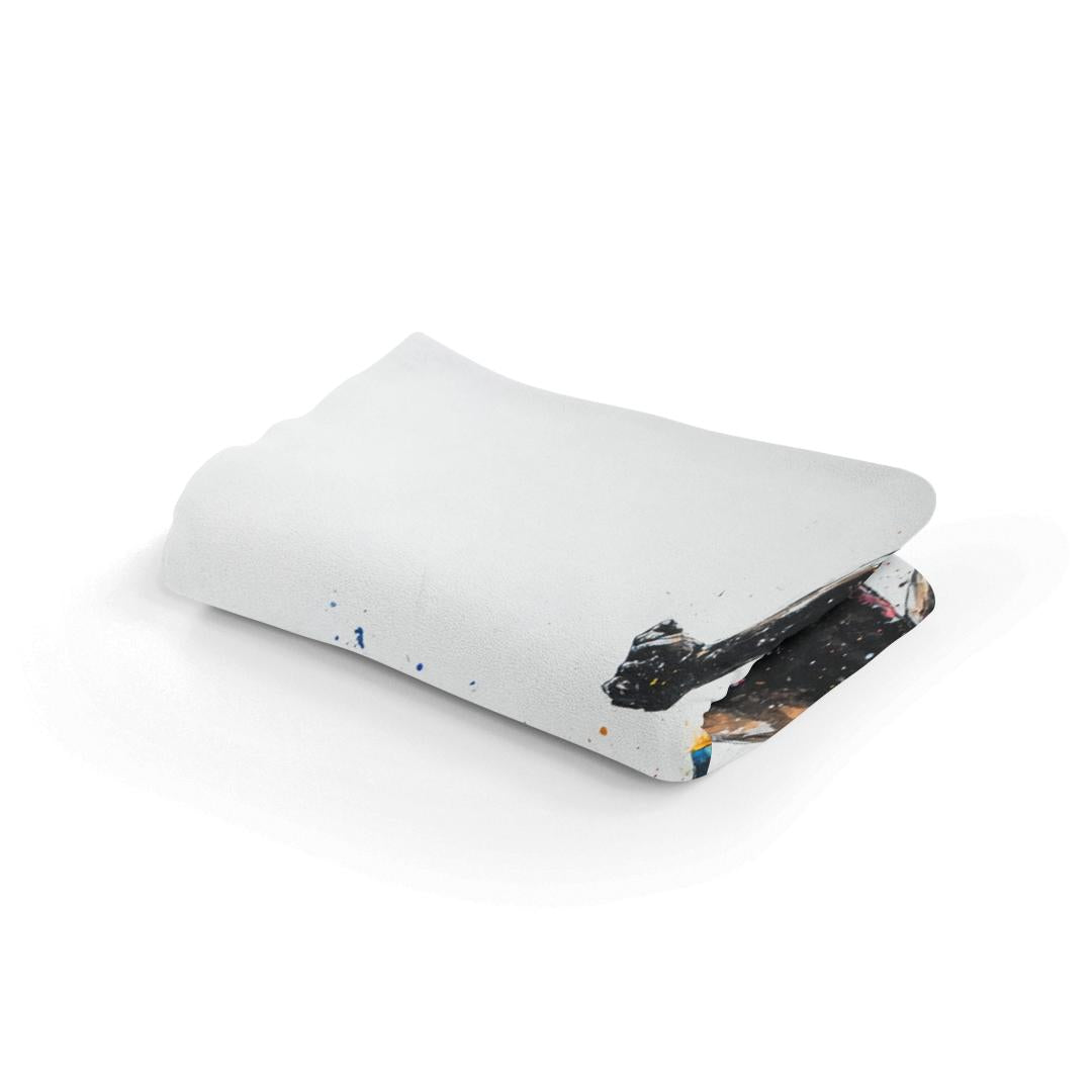 Olympic Runner Graffiti Blanket