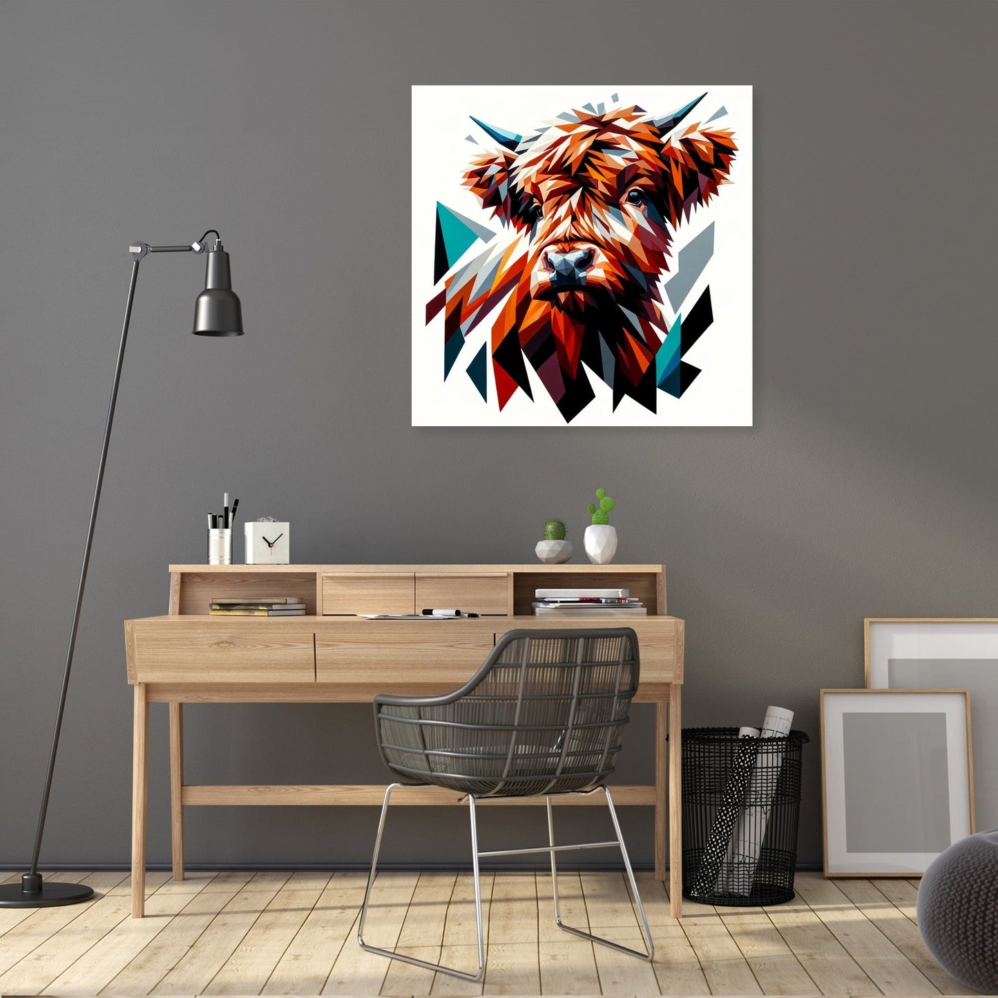 Cubist Highland Mosaic Canvas