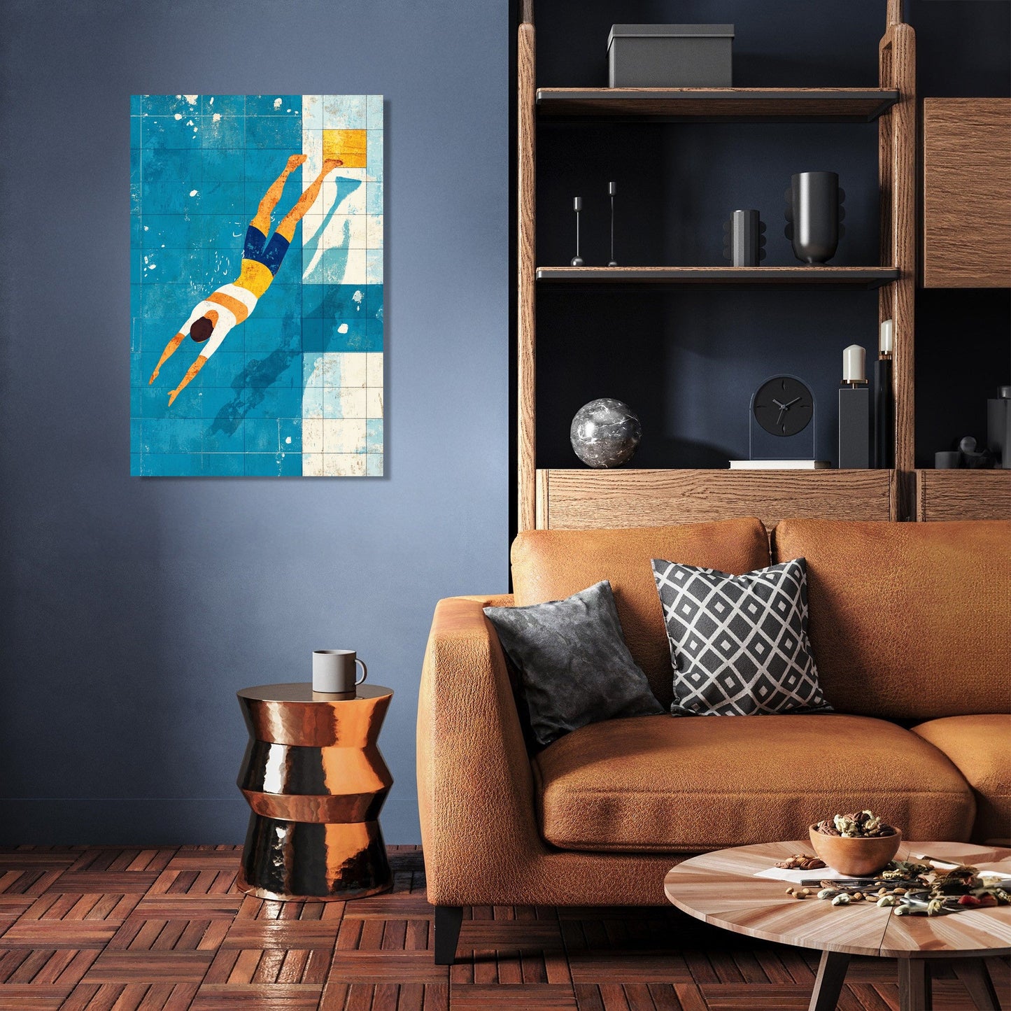 Diver's Descent Canvas