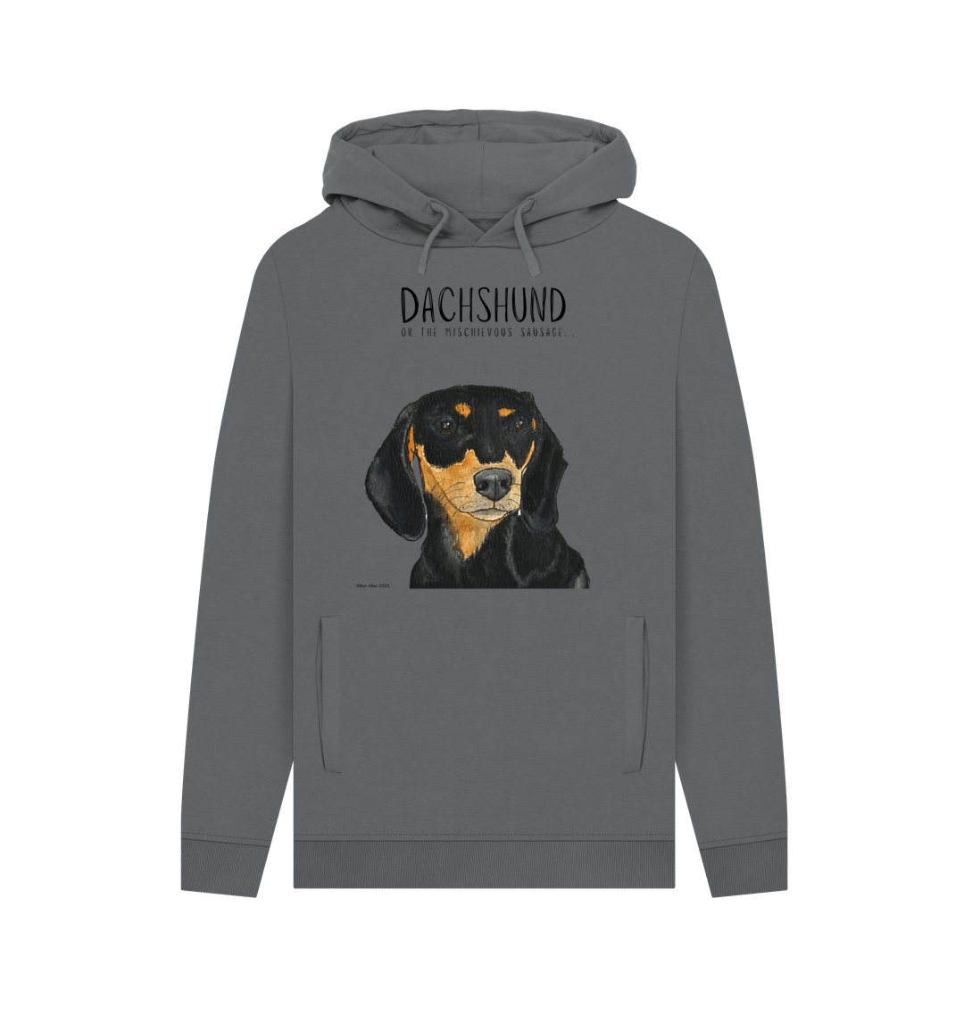 Black & Tan Dachshund Hoodie – Small Legs, Big Attitude!