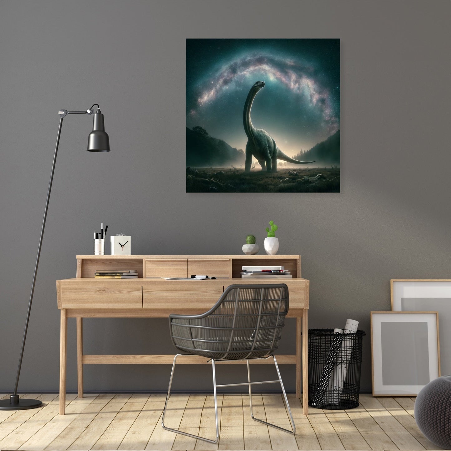 Cosmic Wonder Brachiosaurus Canvas