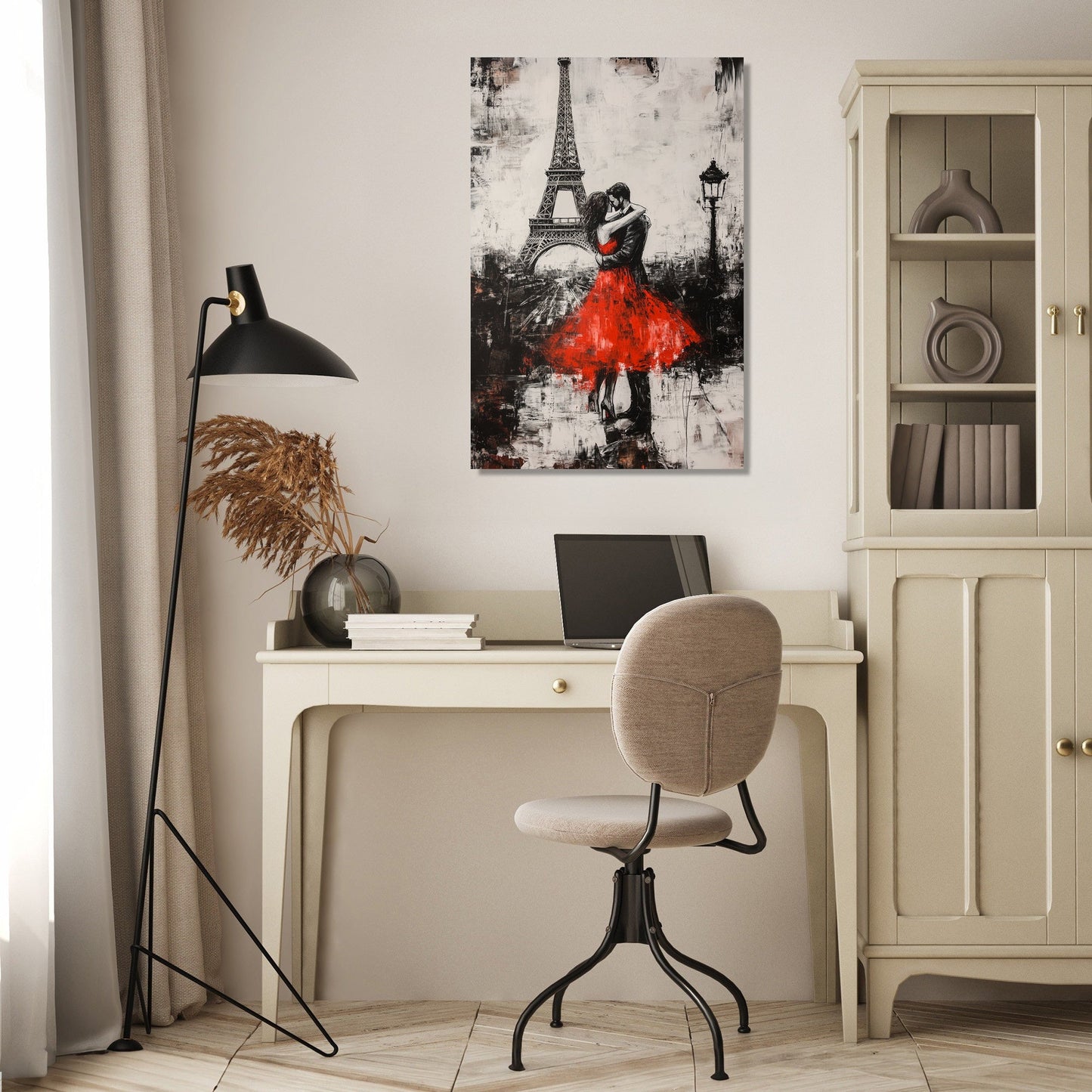 Eiffel Embrace Canvas