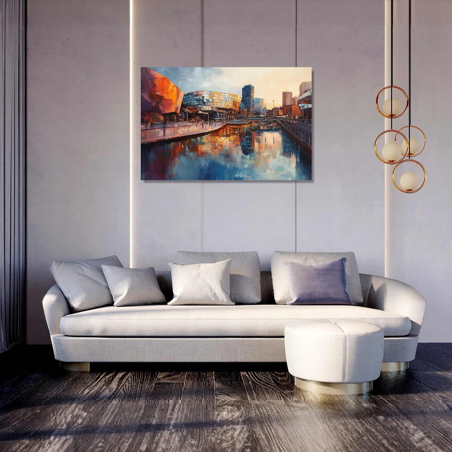 Birmingham Futurism Canvas