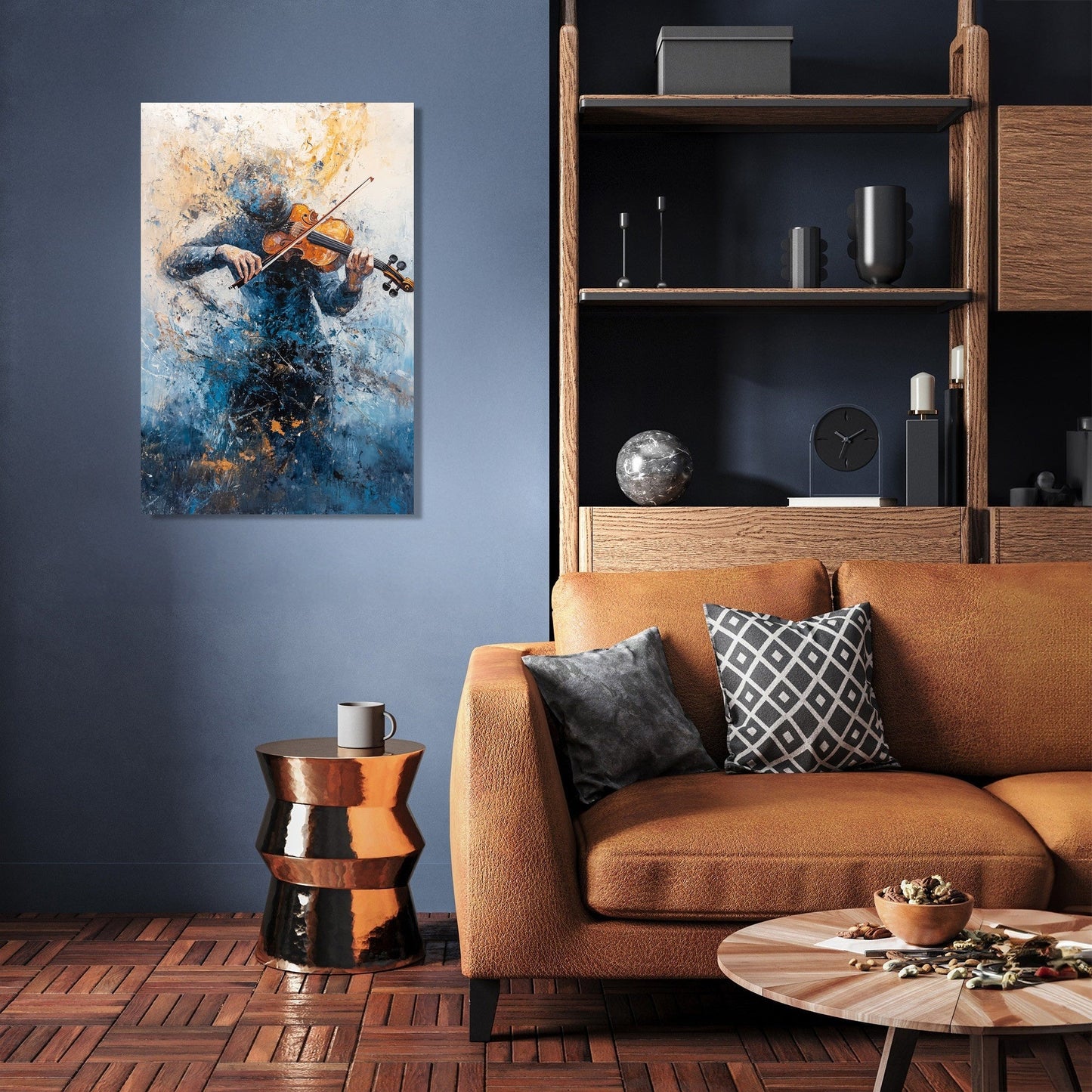 Violinist's Melody Chaos Canvas