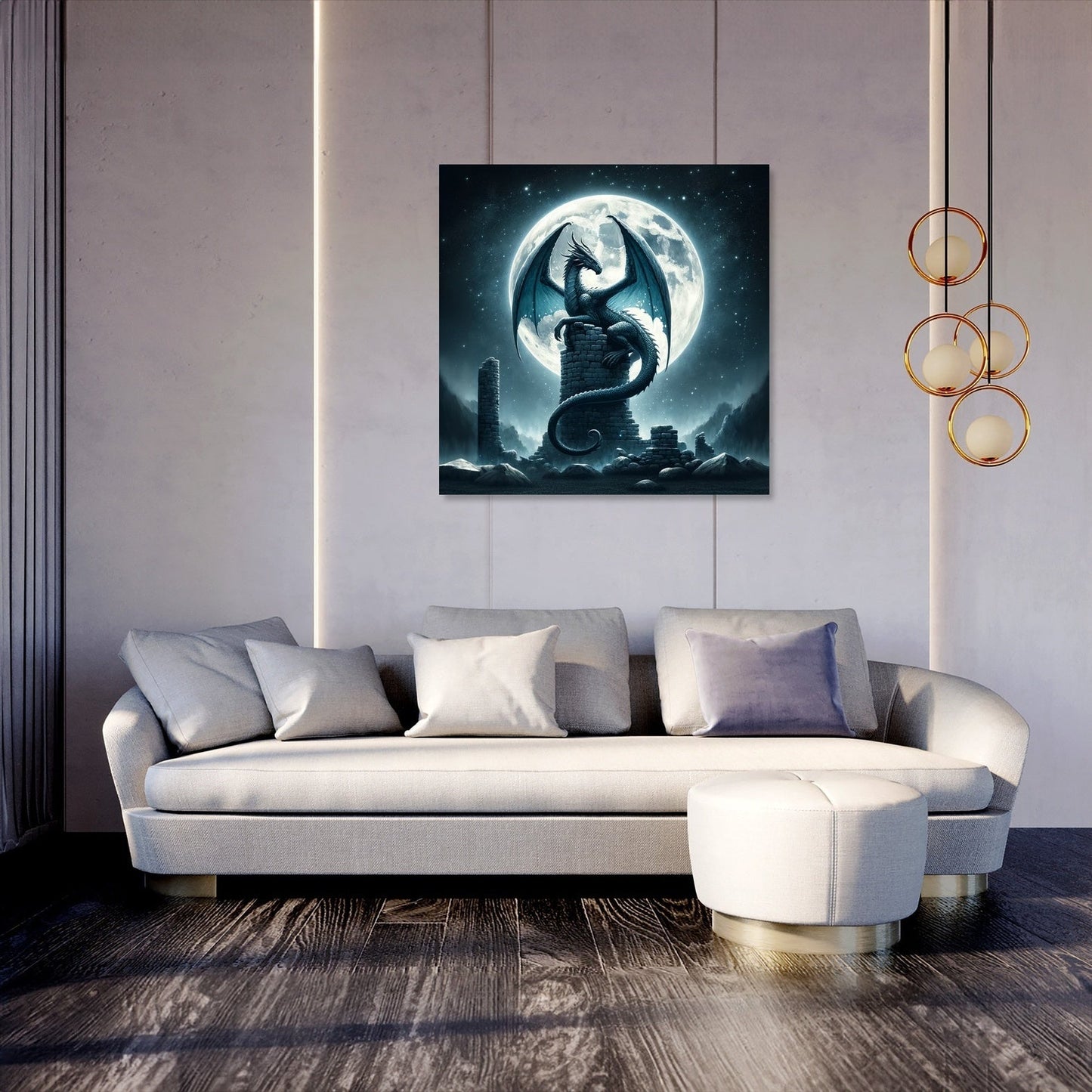 Lunar Sentinel Canvas