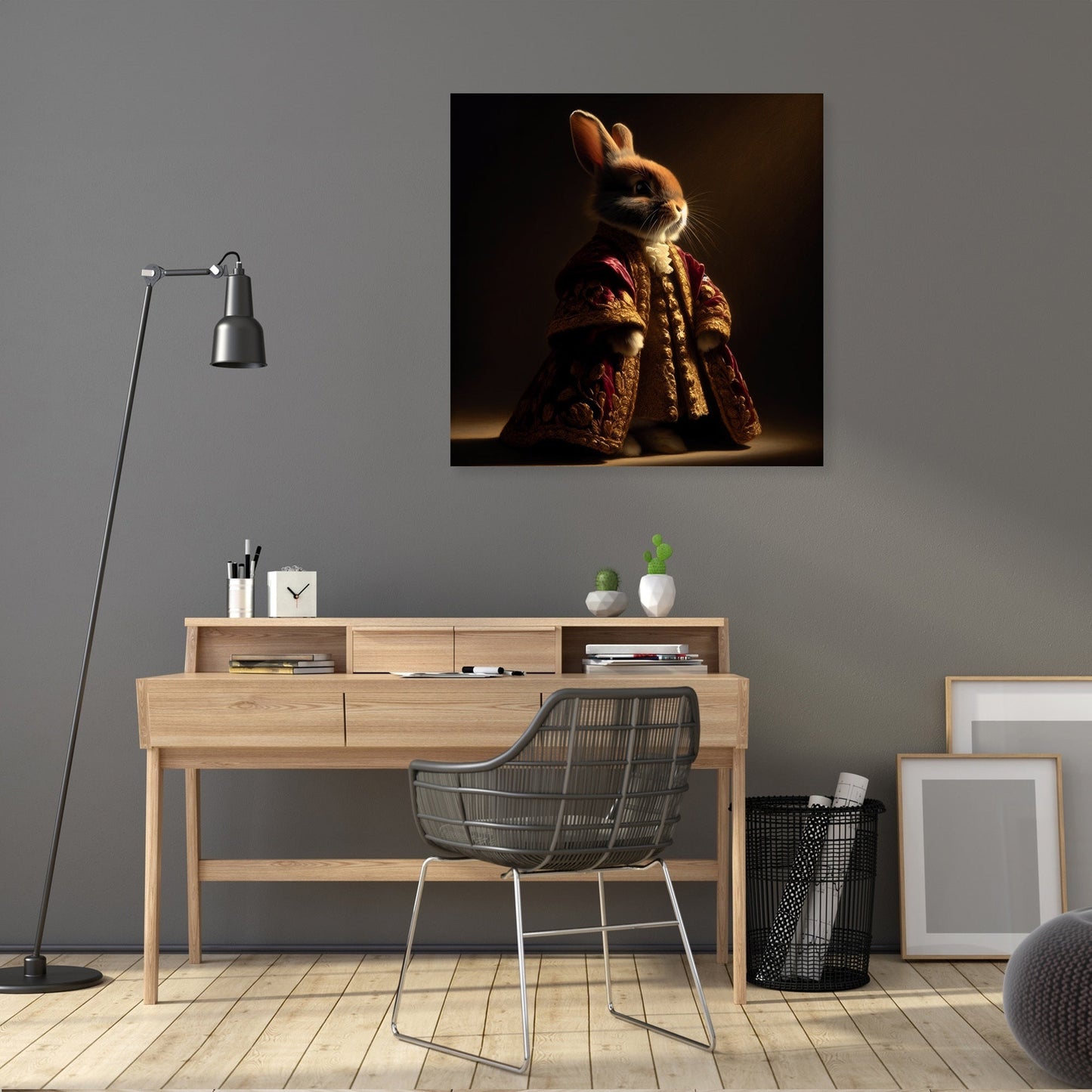 Regal Rabbit Majesty Canvas
