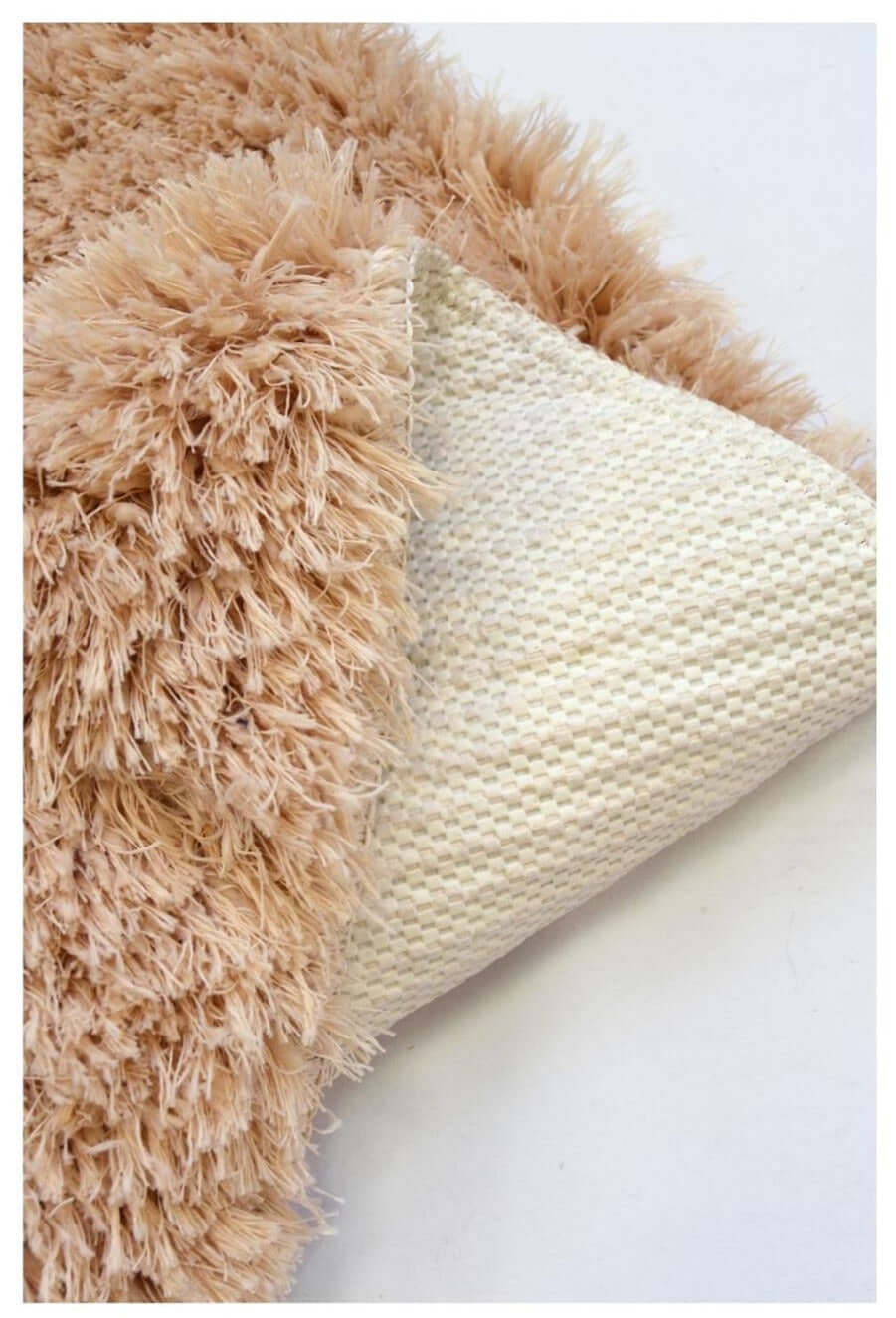 Soft Washable Beige Shaggy Rug | SA-02