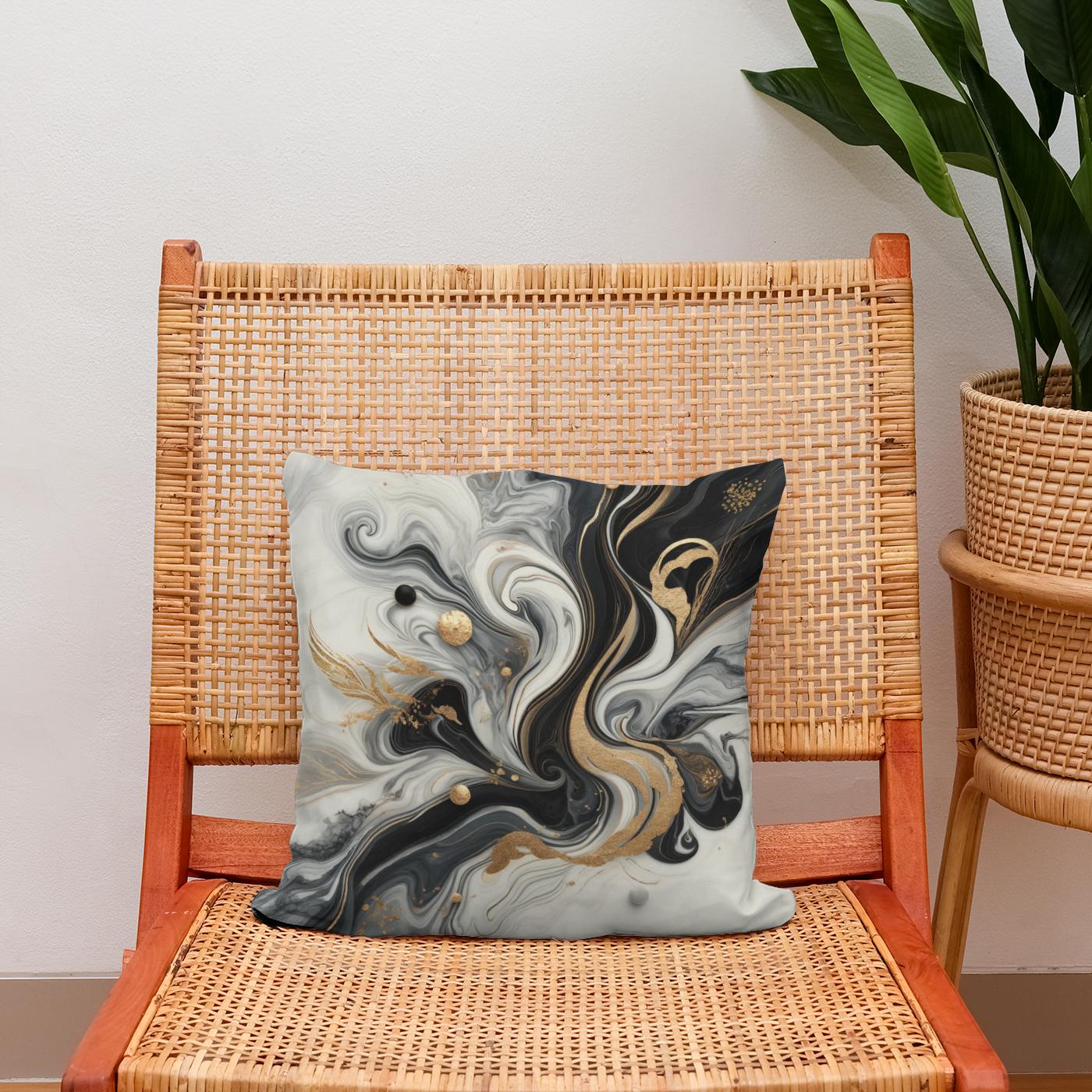Marble Glamour Cotton Cushion