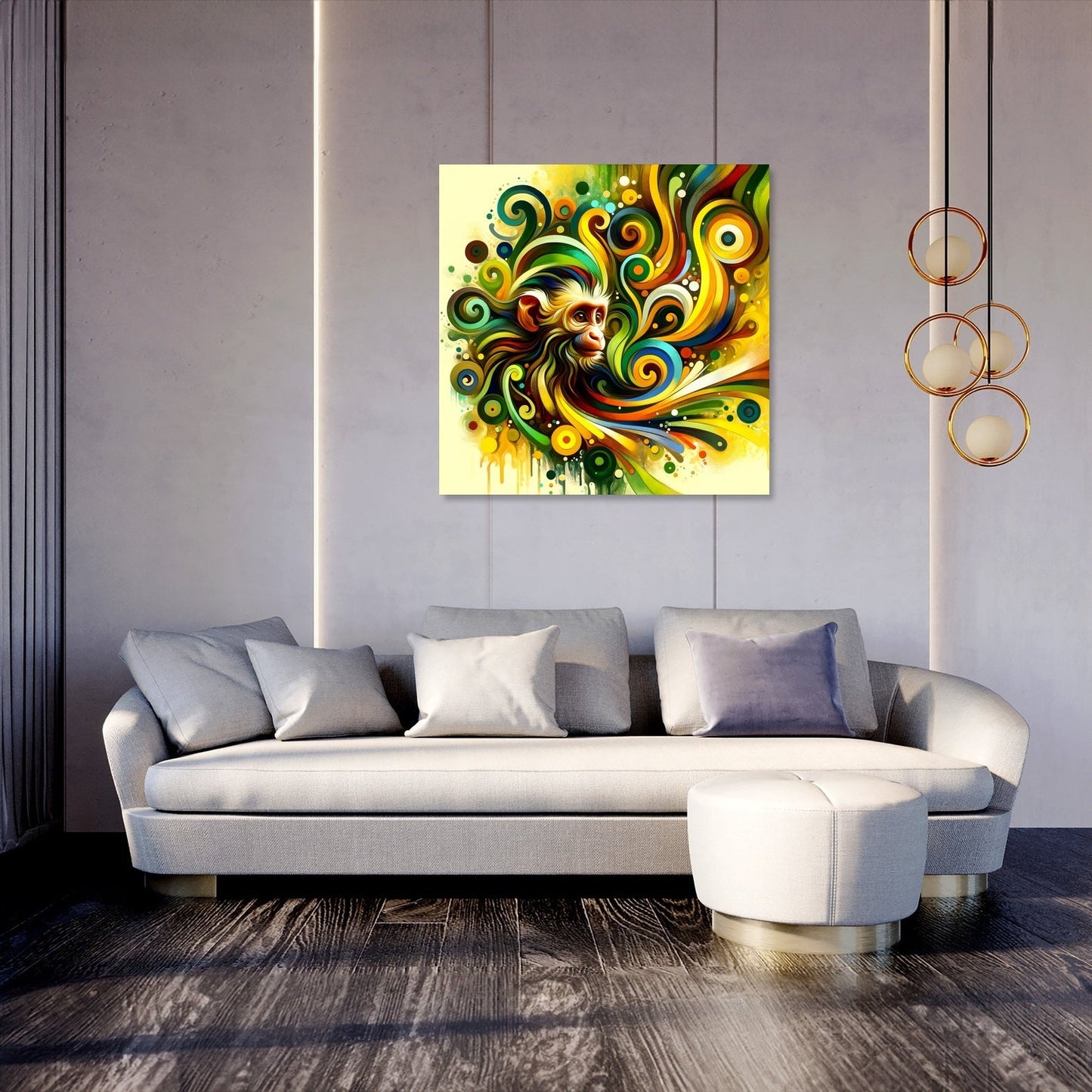 Playful Monkey Canvas
