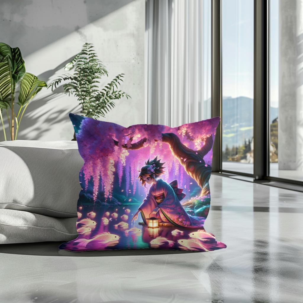 Enchanted Sakura Serenity Cotton Cushion