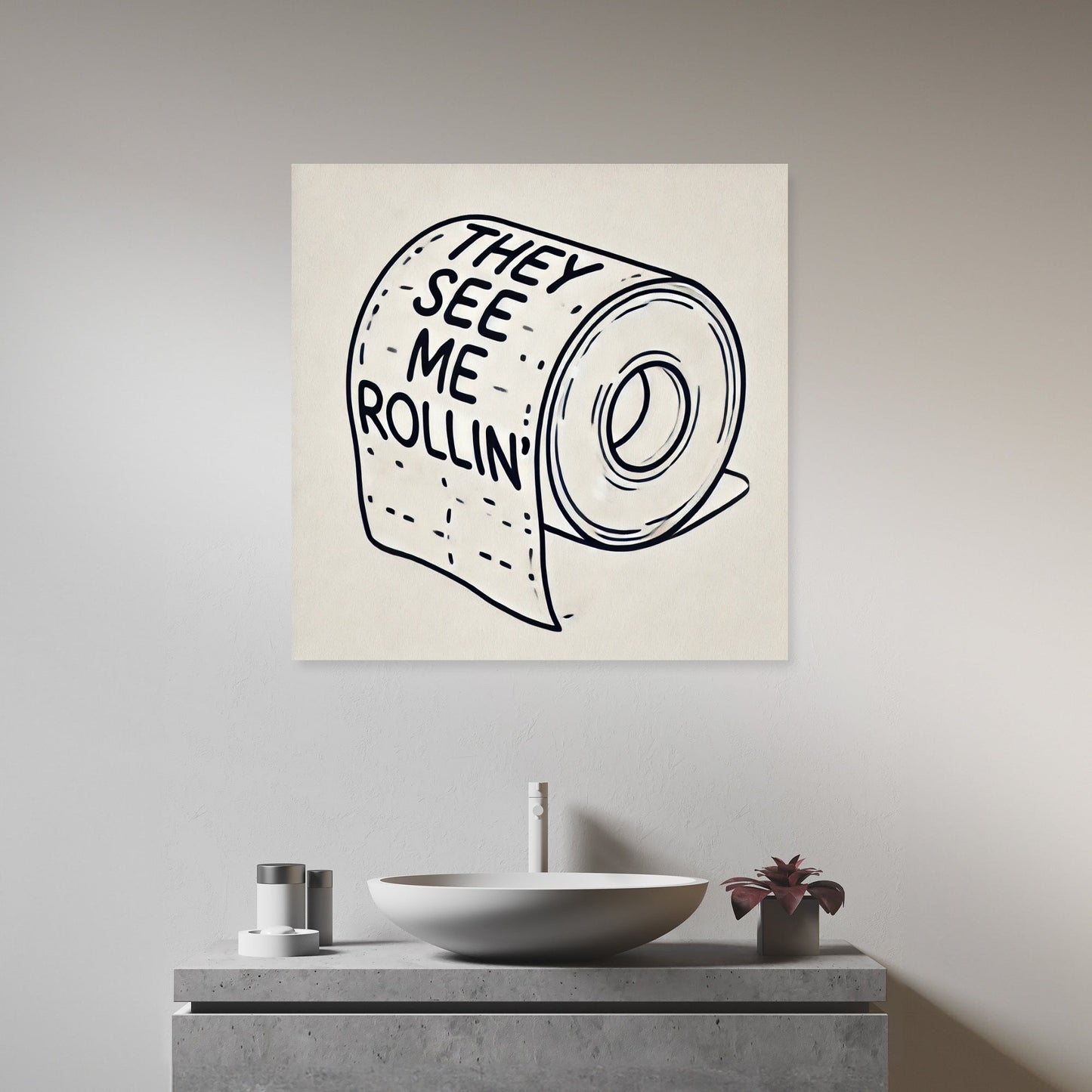 Rollin' with Humour Canvas