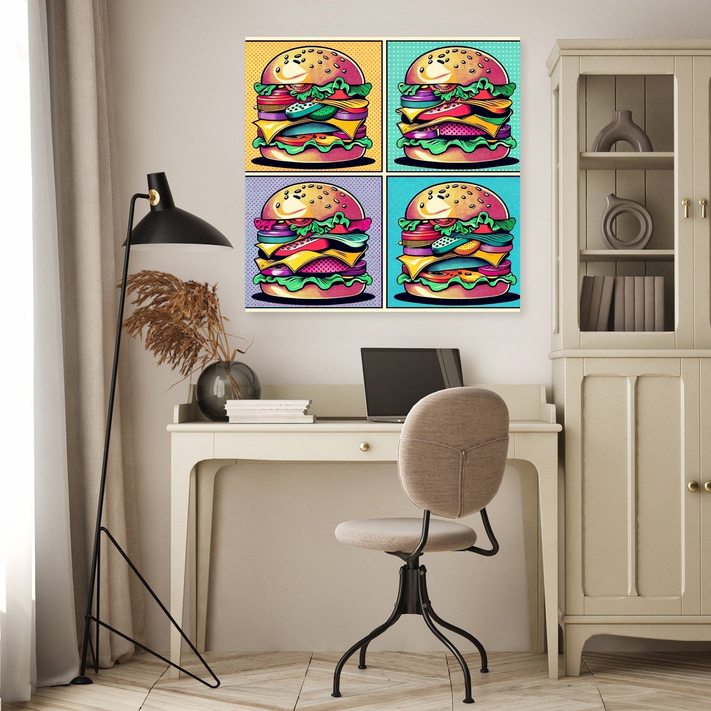 Burger Pop Canvas