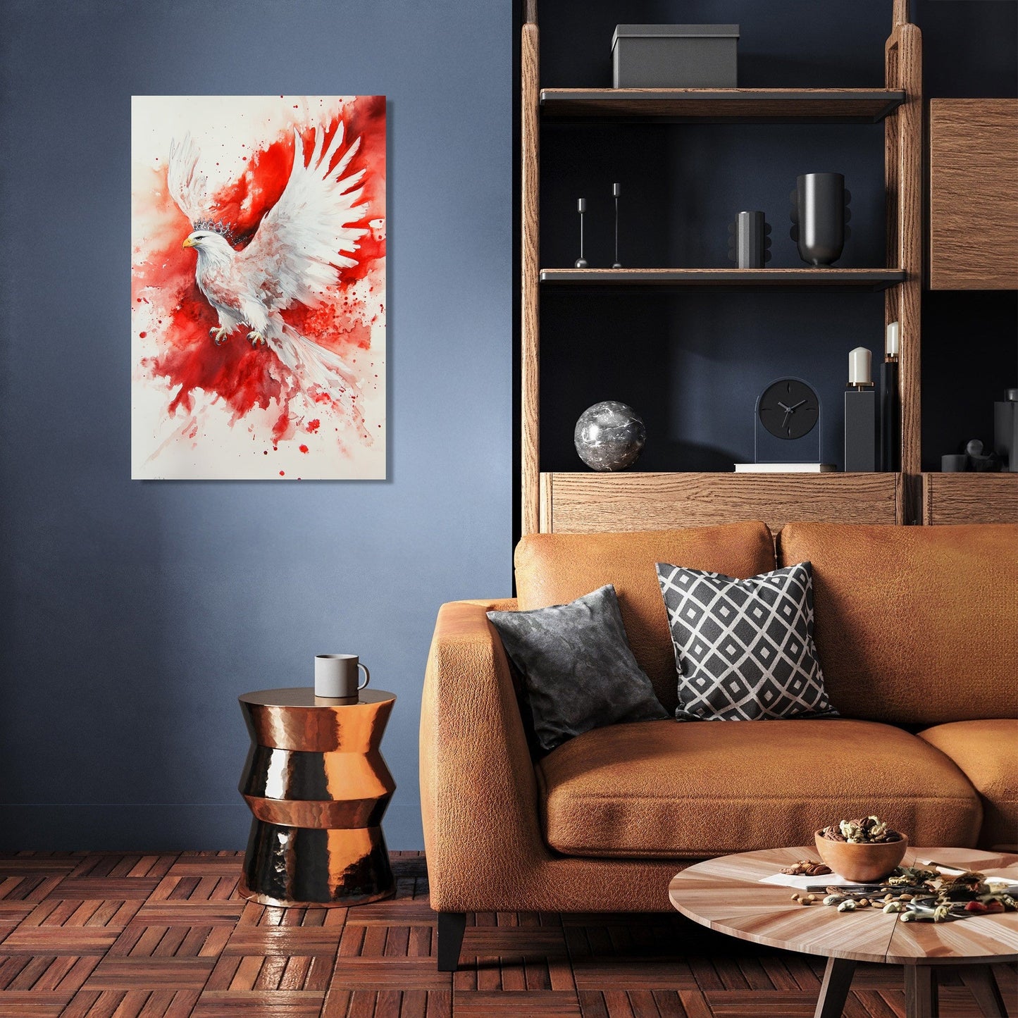 Ethereal Eagle Flag Canvas