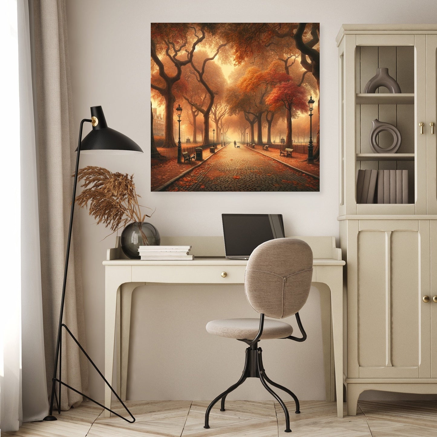 Autumn Park Elegance Canvas