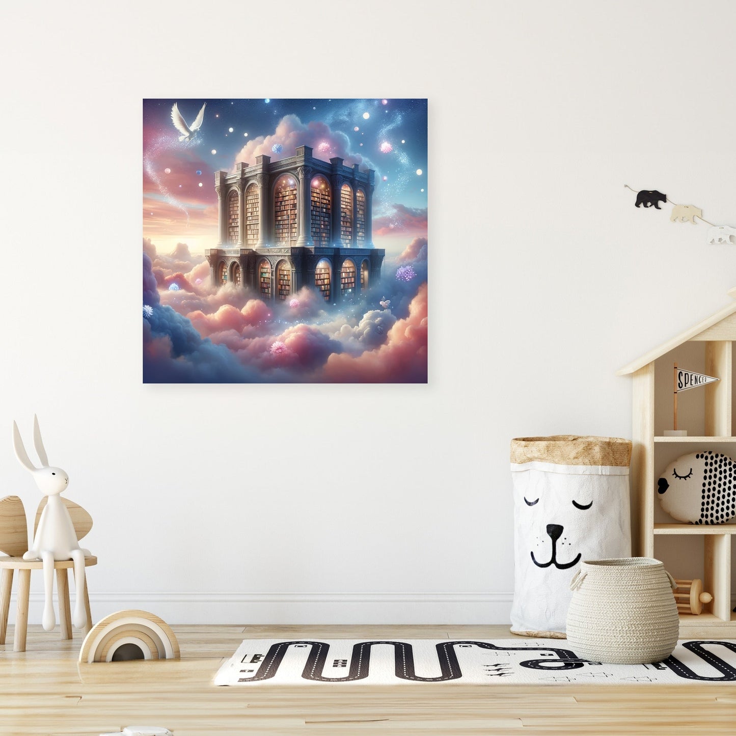 Celestial Library Canvas