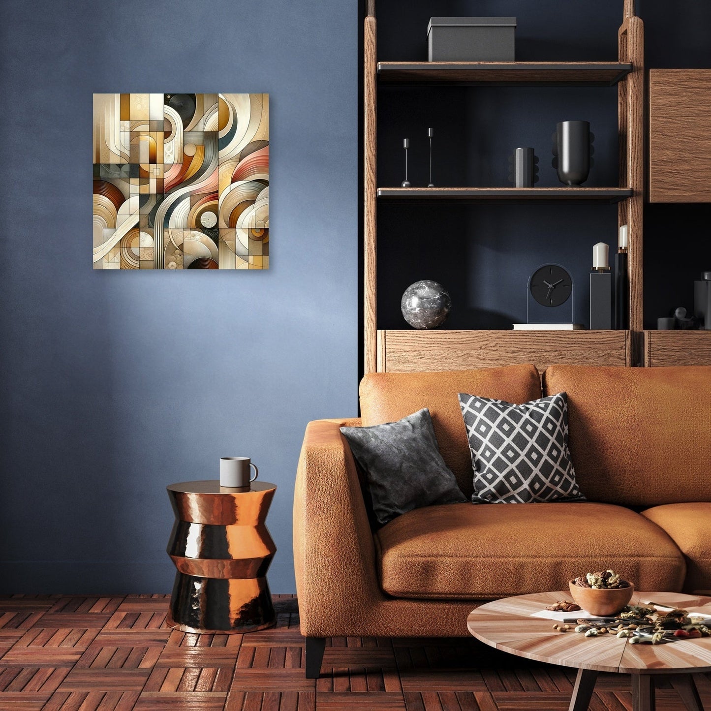 Embrace of Hearth Hues Canvas