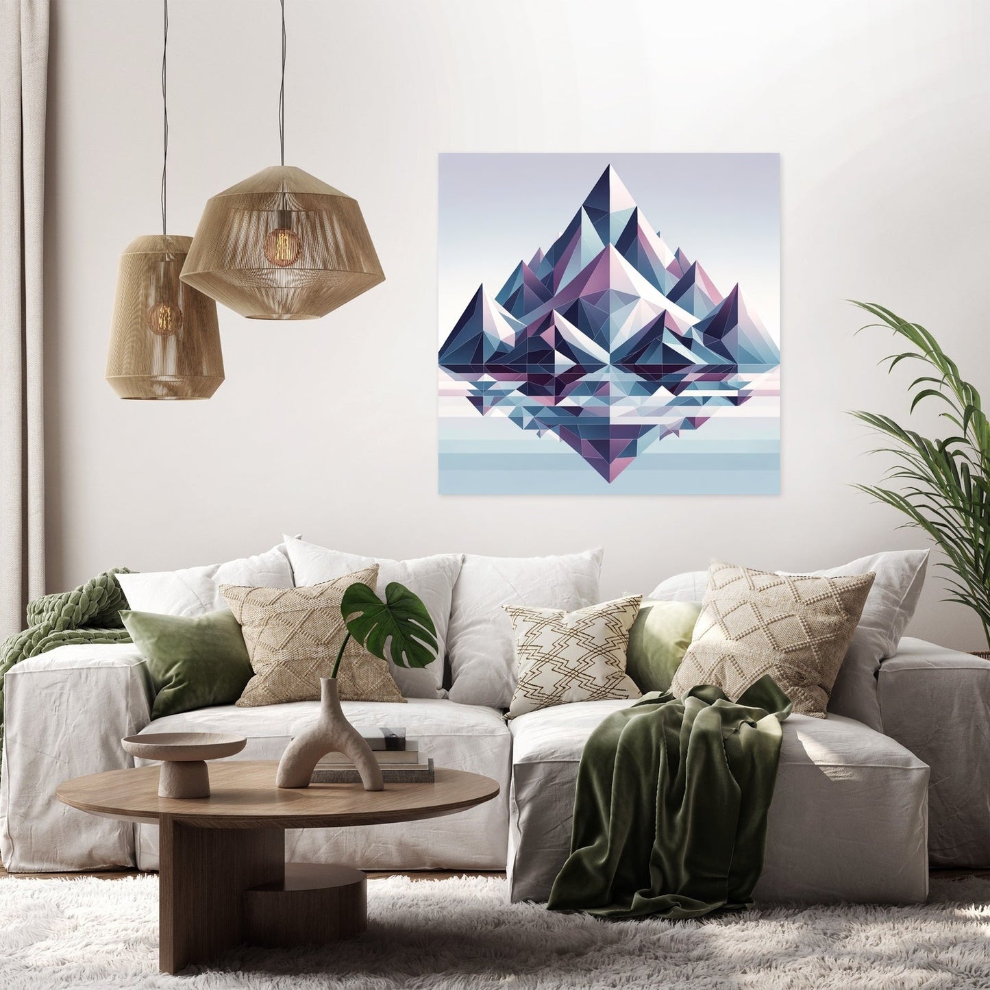 Mountain Geometry Canvas