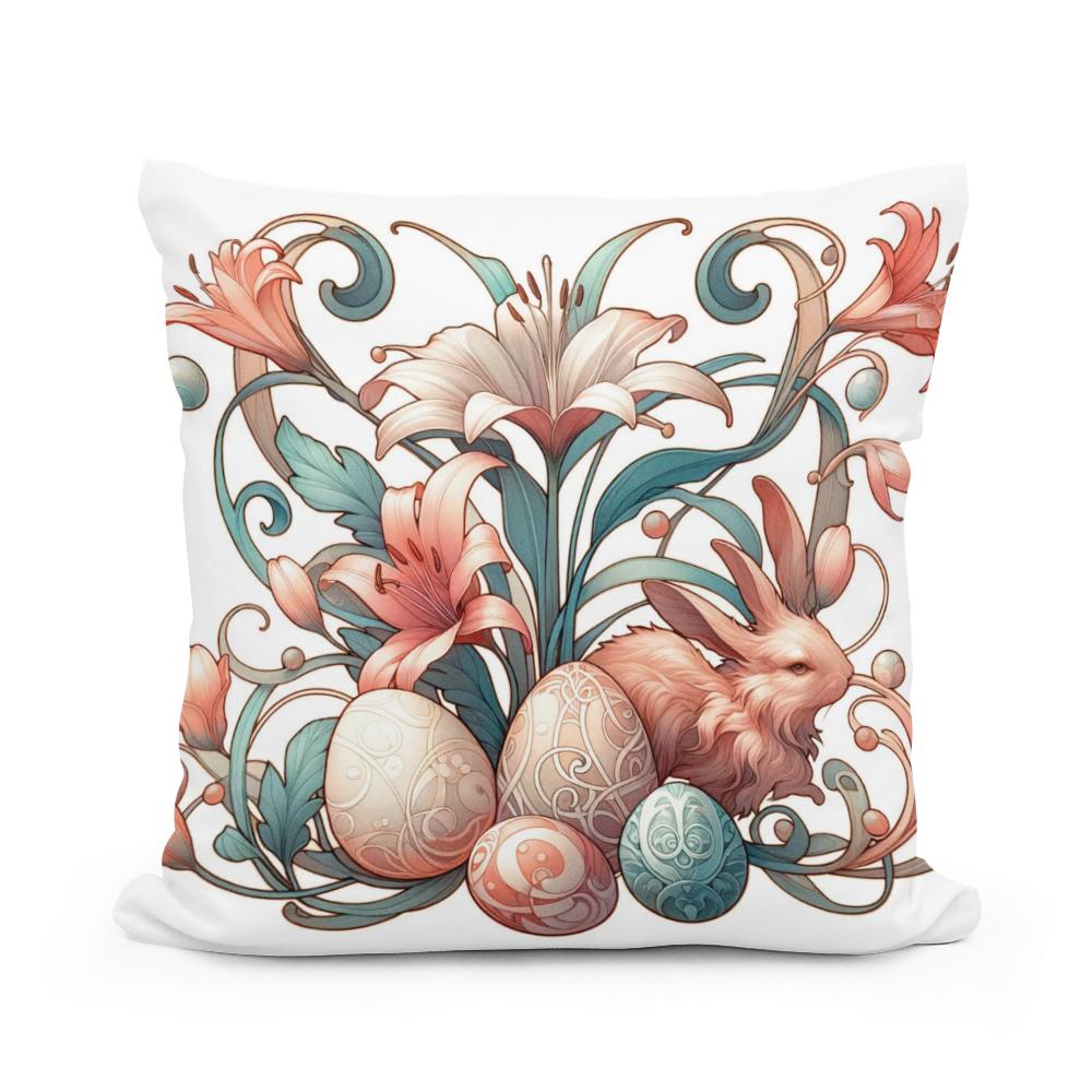 Nouveau Easter Whimsy Cotton Cushion