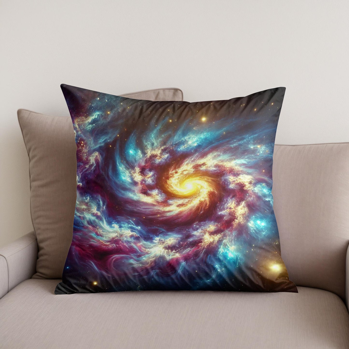 Galactic Whirl Cotton Cushion