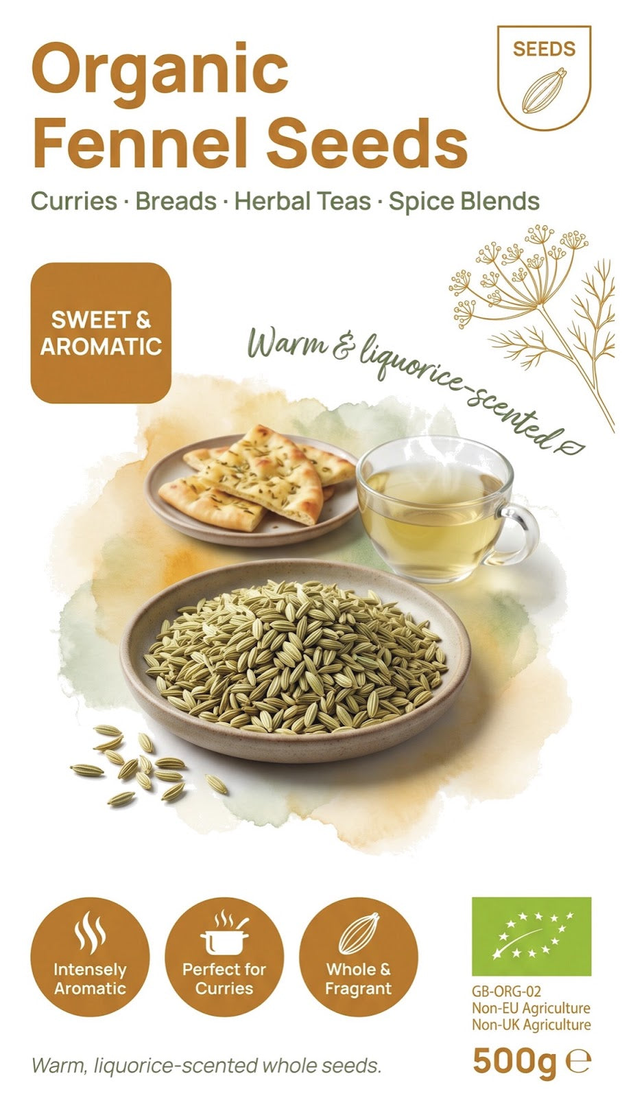Organic Fennel Seeds