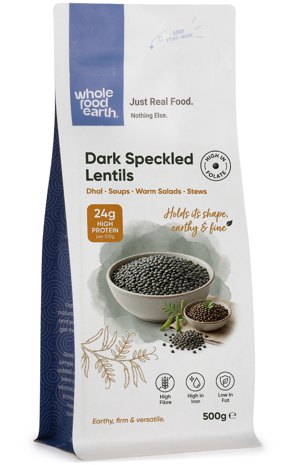 Dark Speckled Lentils