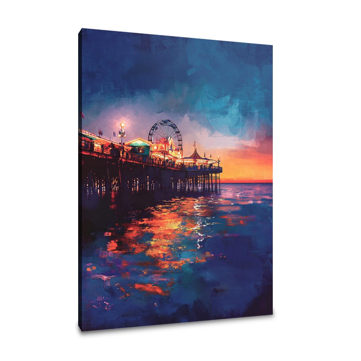 Brighton Pier Twilight Canvas