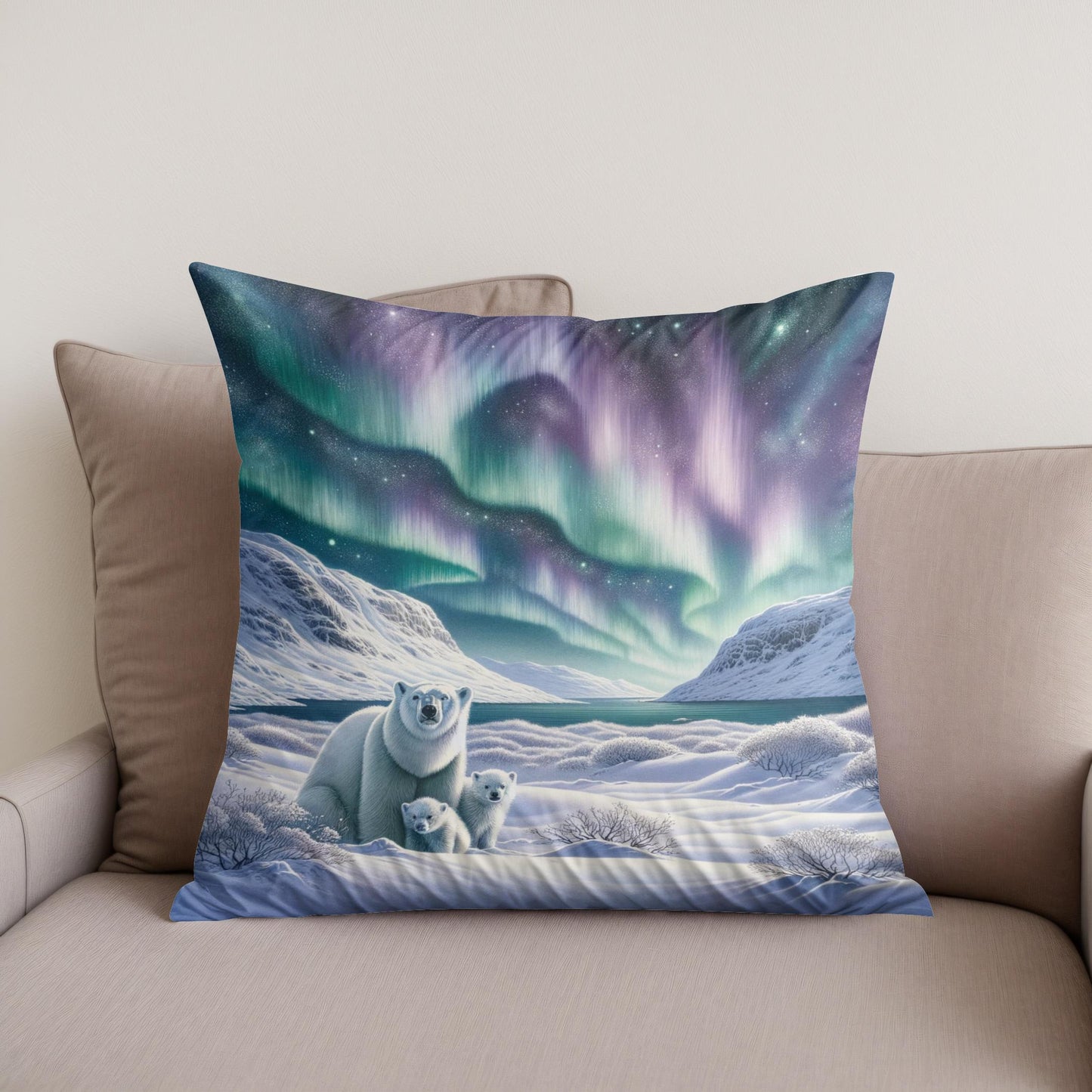Arctic Whisper Cotton Cushion