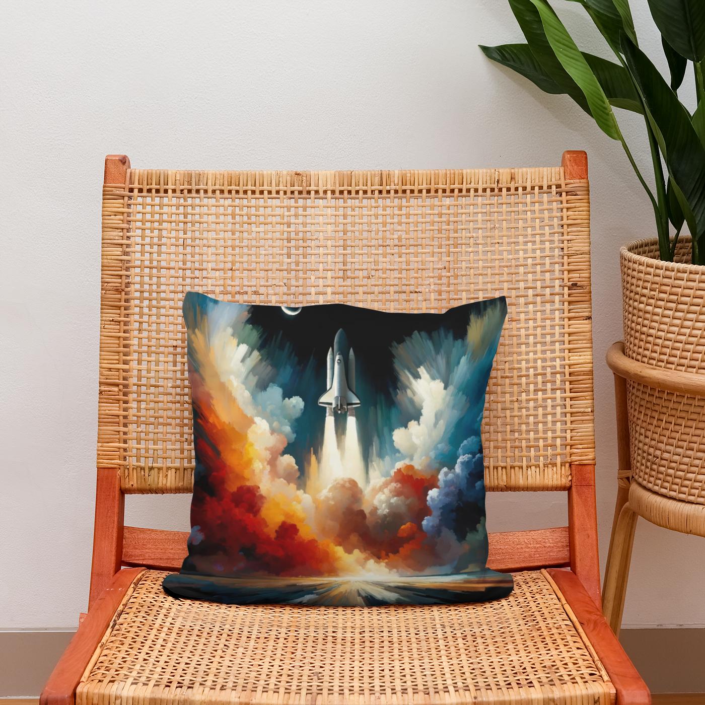 Cosmic Ascent Cotton Cushion