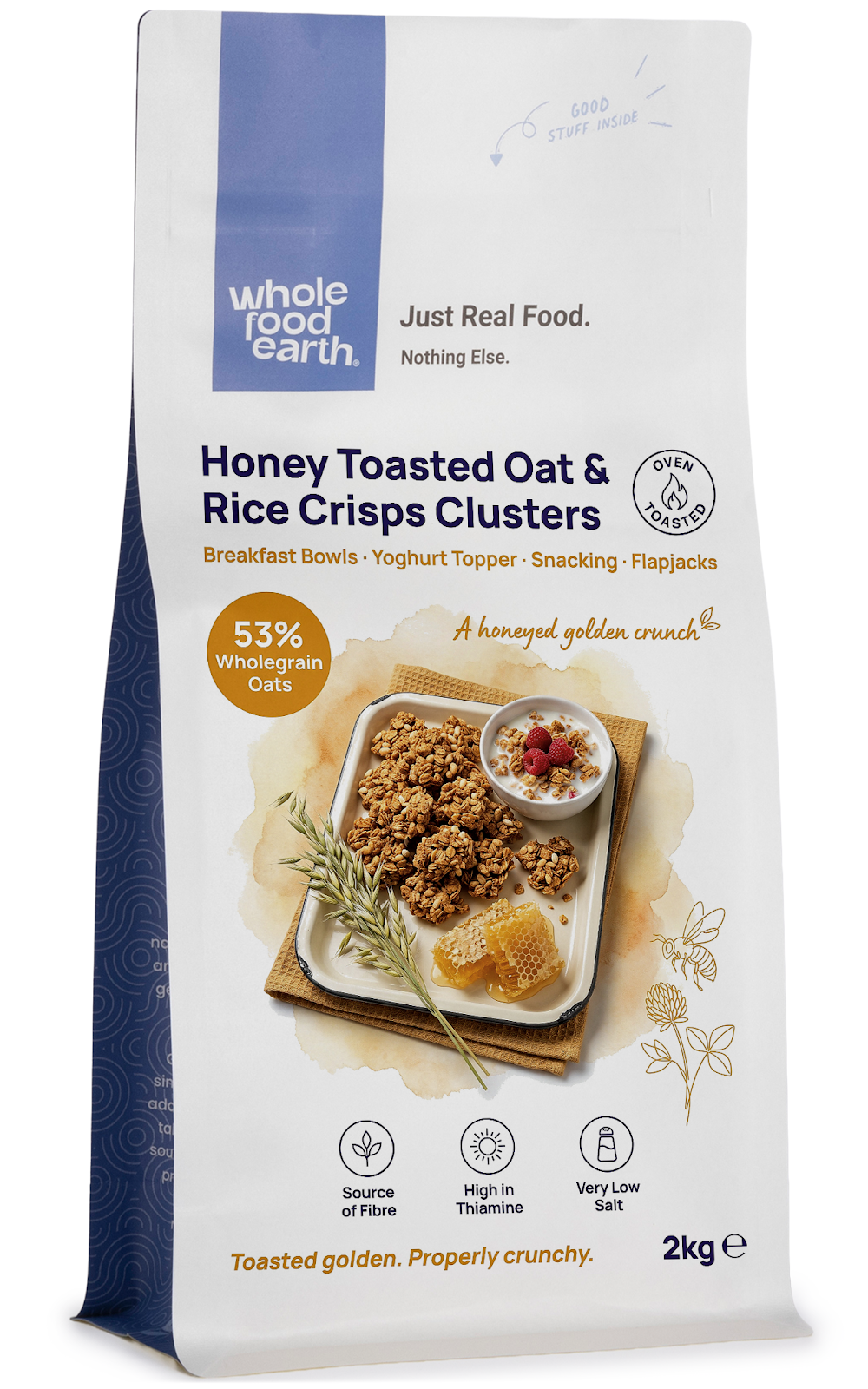 Honey Toasted Oat & Rice Crisps Clusters