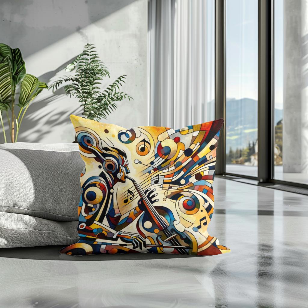 Abstract Rhythms Cotton Cushion