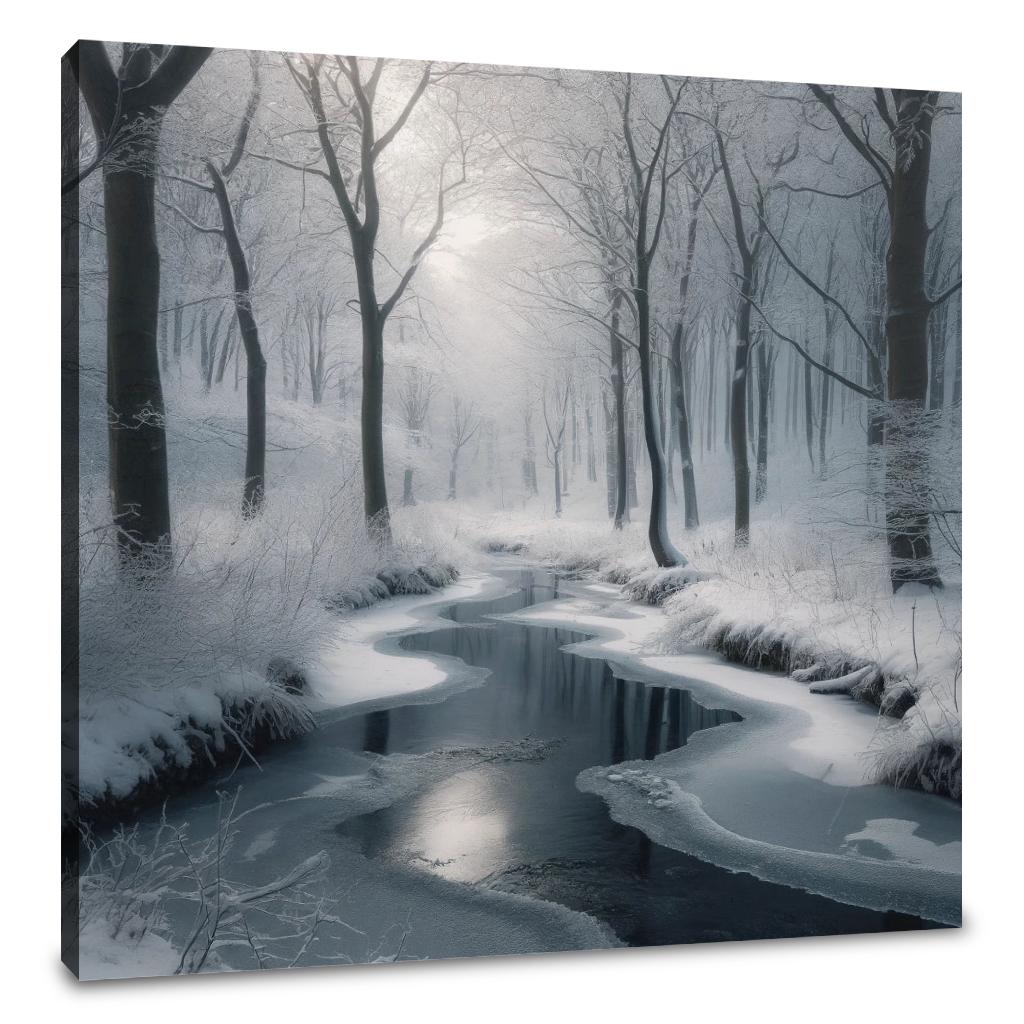Winter Creek Tranquility Canvas