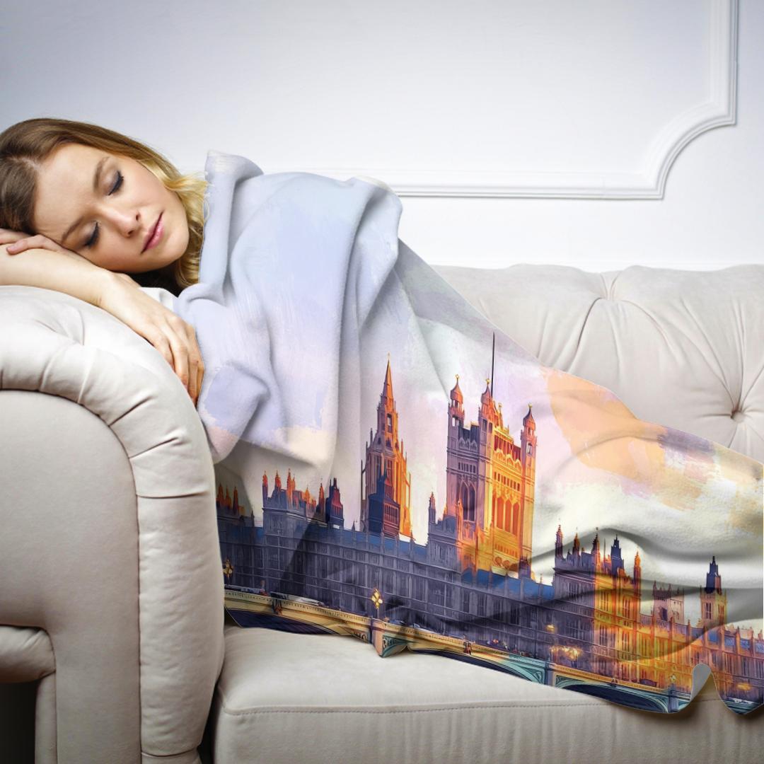 London Skyline Harmony Blanket