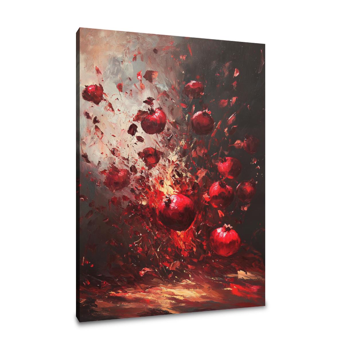 Pomegranate Burst Canvas
