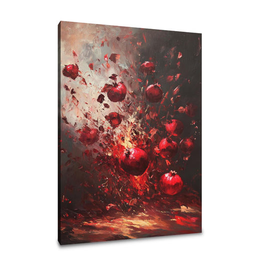 Pomegranate Burst Canvas
